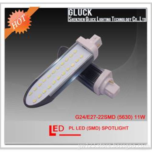1000-1100 Lm Plug SMD LED Spotlight G24/E27-22SMD
